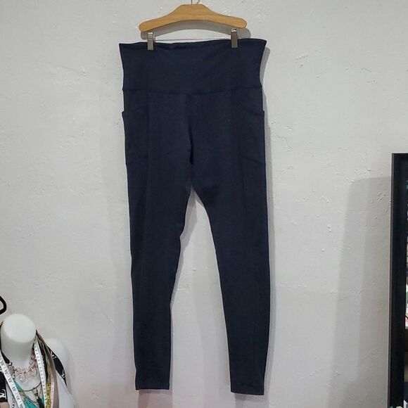 Athleta Heel Tight in Heathered Navy Blue Size 1X - Picture 4 of 14